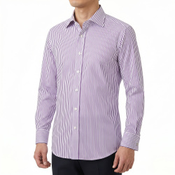 [ギザ GIZA] チョークストライプ-パープル #169_写真4