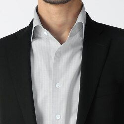 [スーピマ] 120番双糸 シャドーヘリンボン-ホワイト #2156_写真2