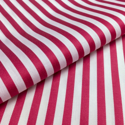 [スーピマ] 120番双糸 ツイルロンドンストライプ-レッド #2166_写真5