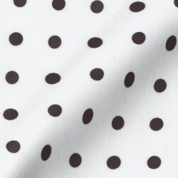 [レジウノ leggiuno] 大ドット柄プリント・ホワイトベース×ブラック #23133_写真1