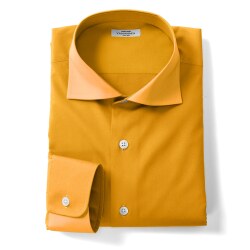 [スーピマ] 100番双糸ブロード-シャインイエロー（オレンジ） #3458_写真3