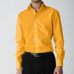 [スーピマ] 100番双糸ブロード-シャインイエロー（オレンジ） #3458_写真4