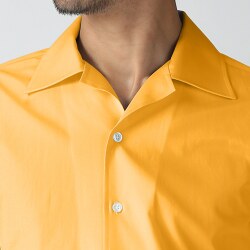 [スーピマ] 100番双糸ブロード-シャインイエロー（オレンジ） #3458_写真5