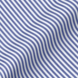 [海島綿] ロンドンストライプ-ブルー #3794_写真1