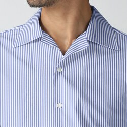 [海島綿] ロンドンストライプ-ブルー #3794_写真5