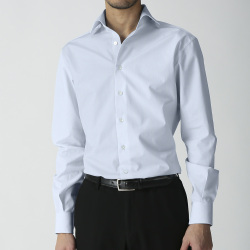 [海島綿] ツイル-サックス（うすいブルー） #3802_写真4