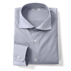 [海島綿] ツイルストライプ-ネイビー #3931_写真3