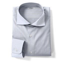 [DJA] 200番双糸ツイルストライプ-ブルー #39533_写真3