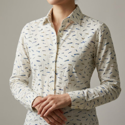 [レジウノ leggiuno] 飛行機柄プリント-ブルー #5064_写真5