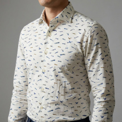 [レジウノ leggiuno] 飛行機柄プリント-ブルー #5064_写真4