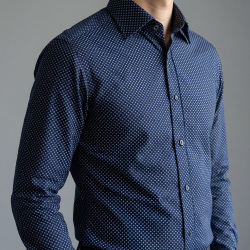 [アルビニ] ドットプリント・ネイビー #5066_写真4