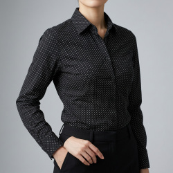 [アルビニ] ドットプリント・ブラック #5067_写真5