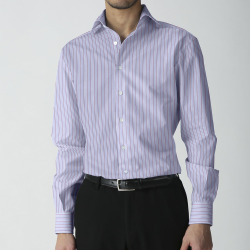 [トーマス シルバー] トラッドストライプ-サックス×エンジ #5273_写真4