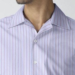 [トーマス シルバー] トラッドストライプ-サックス×エンジ #5273_写真5