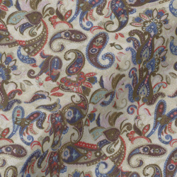 [レジウノ leggiuno] ペーズリープリント・ベージュ #5994_写真5