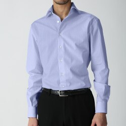 [トーマス ゴールド] ツイルストライプ-ブルー #6360_写真4