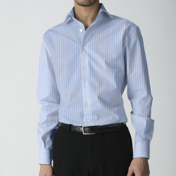 [アルビニ] オルタネイトストライプ-ブルー×ネイビー #6372_写真4