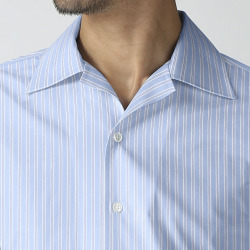 [アルビニ] オルタネイトストライプ-ブルー×ネイビー #6372_写真5