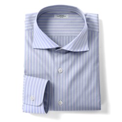 [カンクリーニ canclini] チョークストライプ-サックス #7484_写真3