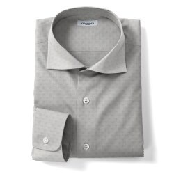 [カンクリーニ canclini] ドット菱ドビー-ホワイト #7513_写真3