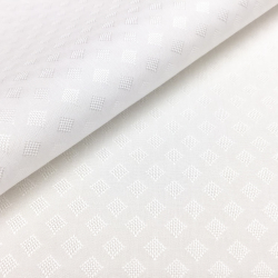 [カンクリーニ canclini] ドット菱ドビー-ホワイト #7513_写真5