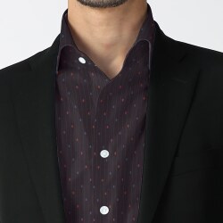 [ソメロス Somelos] カットドビー-ネイビー×ブルー＋ピンク #7670_写真2