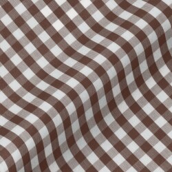 [ソメロス Somelos] ギンガムチェック-ブラウン #7673_写真1