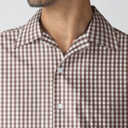 [ソメロス Somelos] ギンガムチェック-ブラウン #7673_写真5