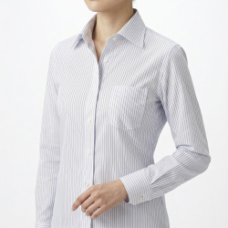 [トーマス シルバー] ツイルストライプ-サックス #772_写真5