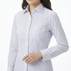 [トーマス シルバー] 120番チョークストライプ-ブルー #774_写真5