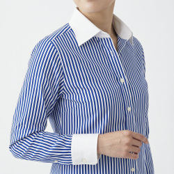 [トーマス シルバー] 120番双糸ロンドンストライプ-ロイヤルブルー #777_写真5