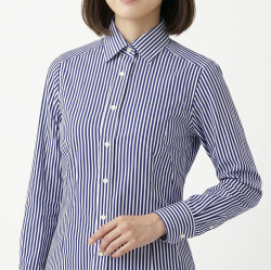 [トーマス シルバー] 120番双糸ロンドンストライプ-濃ネイビー #778_写真5