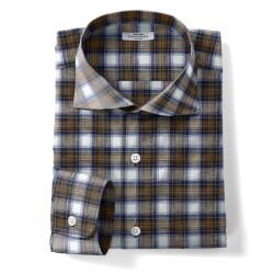 [ソメロス Somelos]タータンチェック-ブラウン×ネイビー #7790_写真3