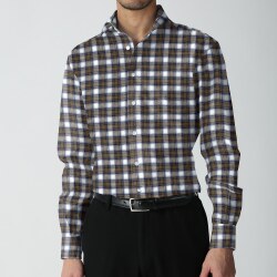 [ソメロス Somelos]タータンチェック-ブラウン×ネイビー #7790_写真4