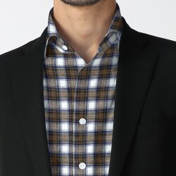 [ソメロス Somelos]タータンチェック-ブラウン×ネイビー #7790_写真2