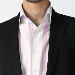 [カンクリーニ canclini] マルチストライプ-ピンク×ネイビー #7868_写真2