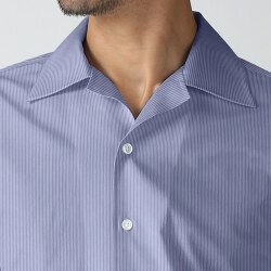 [カンクリーニ canclini] ペンシルストライプ-濃ブルー #7870_写真5