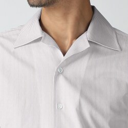 [アルビニ] 細シックシンストライプ-グレー #7882_写真5