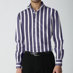 [アルビニ] ボールドストライプ-ネイビー #7887_写真4