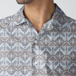 [RATTI] ツイル幾何学プリント-グレー #7889_写真5