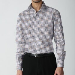 [TEXTA テクスタ] チェイン柄プリント-ブルー系 #7892_写真4