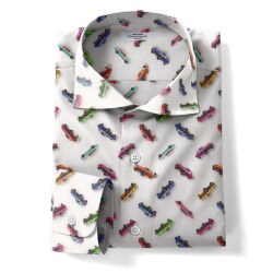 [TEXTA テクスタ] スポーツカー柄プリント #7894_写真3