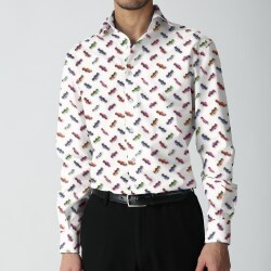 [TEXTA テクスタ] スポーツカー柄プリント #7894_写真4