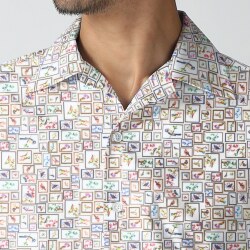 [TEXTA テクスタ] 鳥フレーム柄プリント #7899_写真5