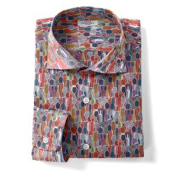 [TEXTA テクスタ] ワイン柄プリント-ネイビー #7901_写真3