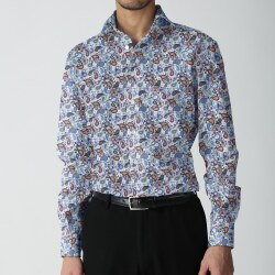 [TEXTA テクスタ] ペーズリープリント-ブルー #7904_写真4