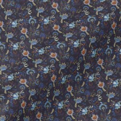 [TEXTA テクスタ] 花柄プリント-ネイビー #7906_写真1