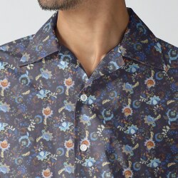 [TEXTA テクスタ] 花柄プリント-ネイビー #7906_写真5