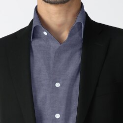 [ソメロス Somelos]  コットンフランネル-濃ブルー #7941_写真2