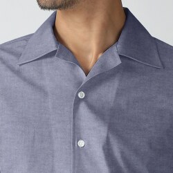 [ソメロス Somelos]  コットンフランネル-濃ブルー #7941_写真5